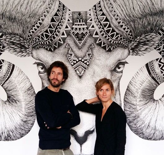 Alex et Marine x Carré Blanc : quand textile et street art se rencontrent