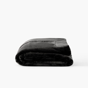 Oslo anthracite fleece plaid