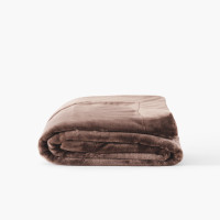 Plaid polaire Oslo chocolat