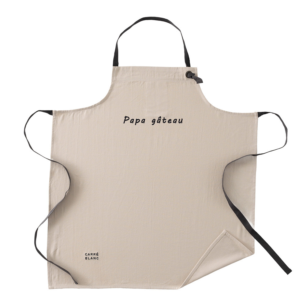 Essuie mains coton Signature grège