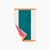 Double-sided cotton guest towel Lysiris duck and pink