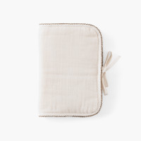 Protège carnet de santé gaze de coton Bienvenue naturel