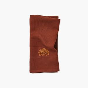 Torchon coton nid d'abelle Nymphe café glacé
