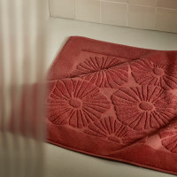 Tapis de bain coton Calanca terracotta