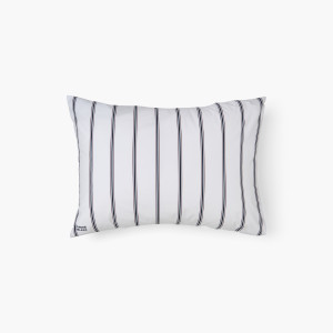 Taie d'oreiller rectangulaire coton Neo marine rayure