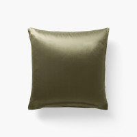 Taie d'oreiller carrée soie de mûrier Beauté Olive
