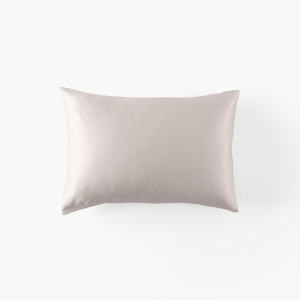Taie d'oreiller rectangulaire soie de mûrier Beauté rose poudré