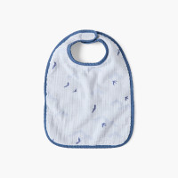 Double-sided cotton bib and cotton gauze Lino ink