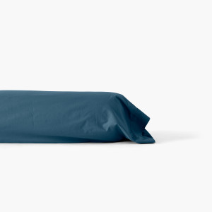Neo prussian blue cotton percale bolster case for children's pillowcase