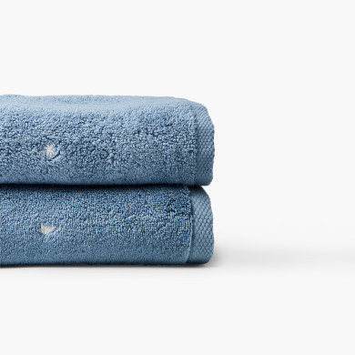 Drap de bain coton Zéphire baltique marin