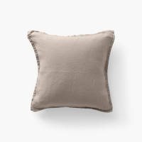 Songe grège washed linen cushion cover