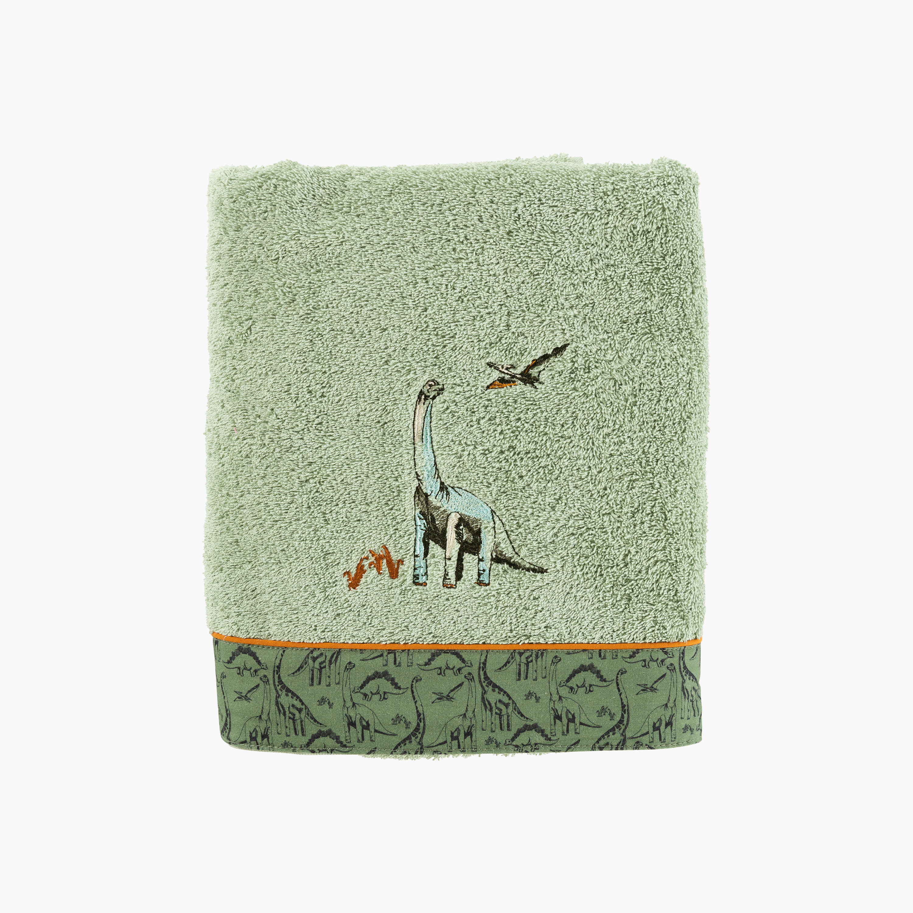 Dinotopi khaki organic cotton towel