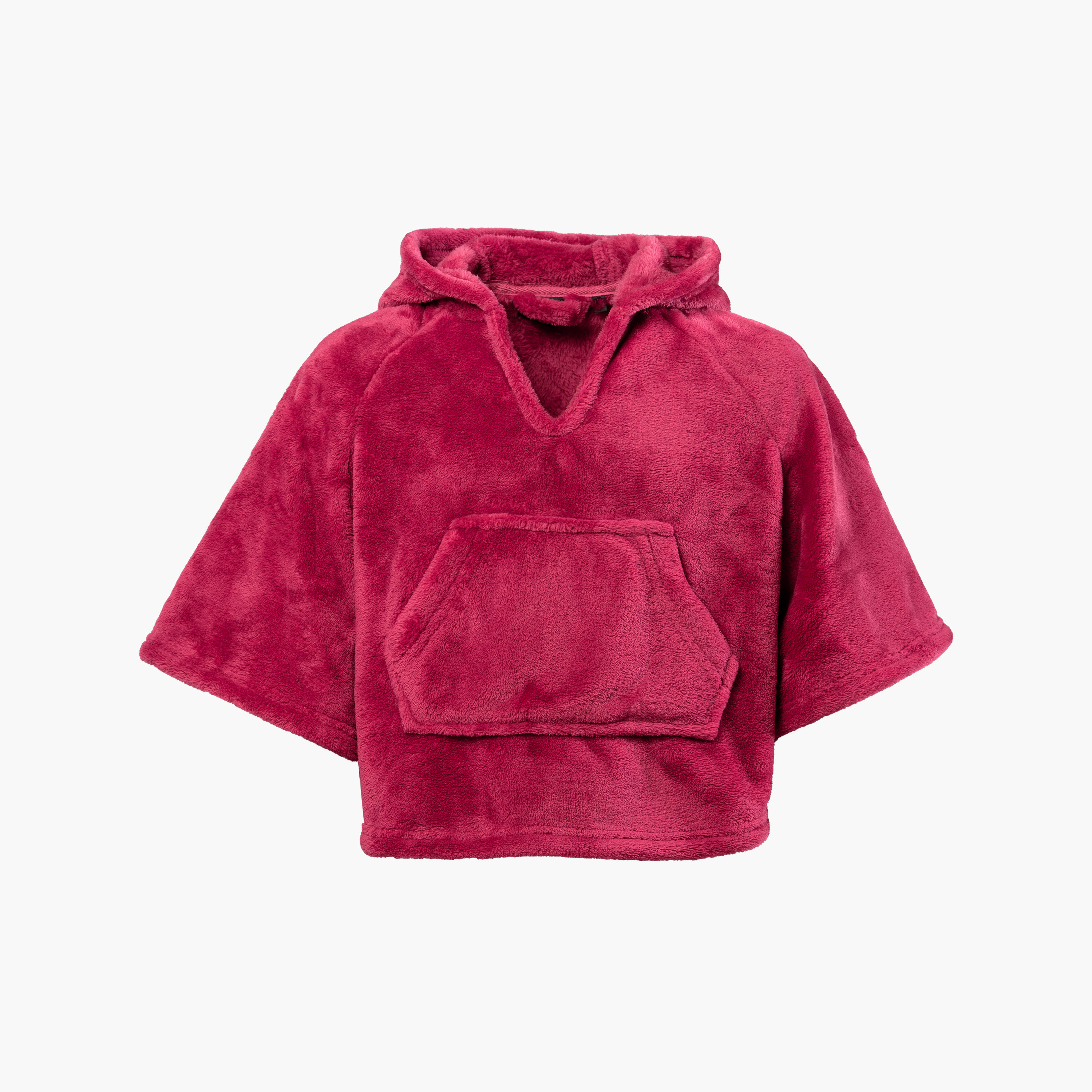 Poncho Pull Over Sweatshirt Plaid Rouge Carreau - Homme & Femme – La Maison  de la Housse®