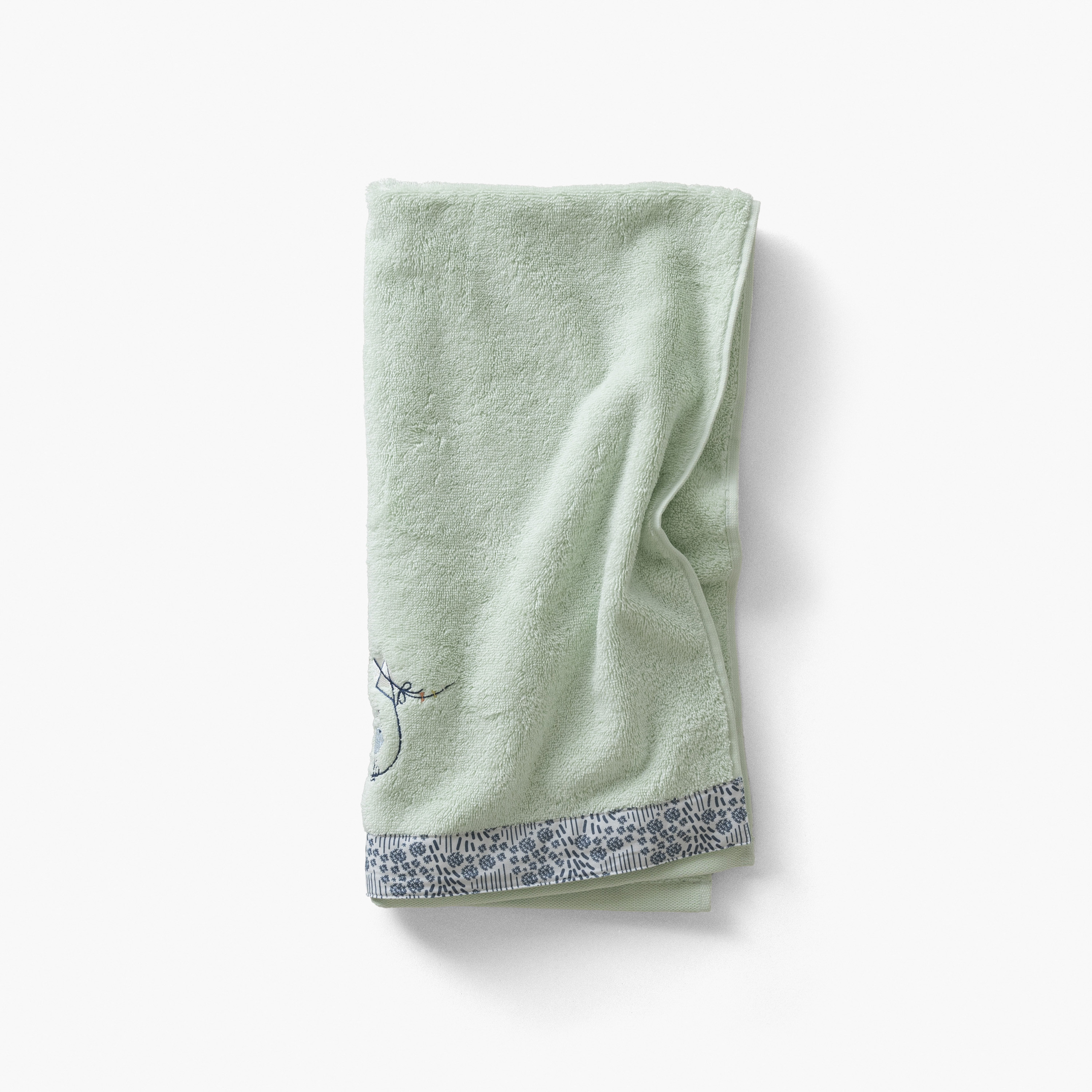 Dandine water green organic cotton bath towel