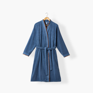Vuelo Men's Bathrobe Petrole Blue