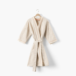 Women's bathrobe LEONORE Ivory