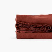 Songe Acajou linen sheet
