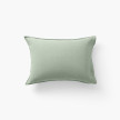 Taie d'oreiller rectangulaire lin et coton lavé Songe Eucalyptus