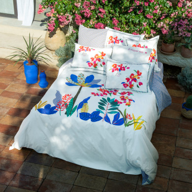 Housse de couette réversible coton Jardin M