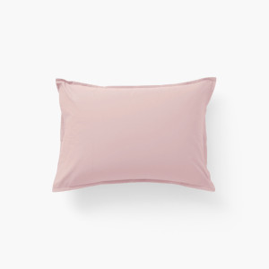 Taie d'oreiller rectangulaire coton Neo rose tendre