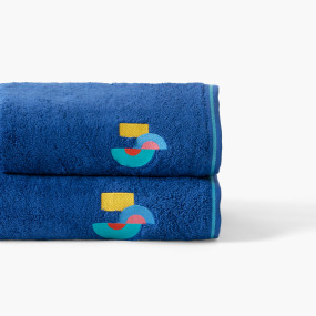 Circles cotton bath towel