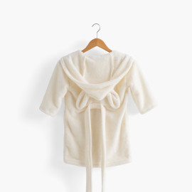 Robe de chambre à capuche, polaire douce ecru La Redoute Collections | La Redoute