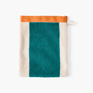 Double-sided cotton washcloth Lysiris duck and pink