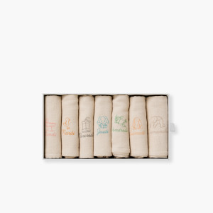 Coffret semainier de langes coton bio Instant