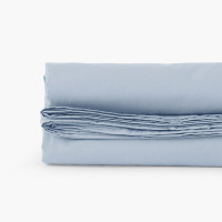 Drap de lit coton Neo bleu ciel