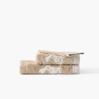 Parure de bain coton bio Merveille beige
