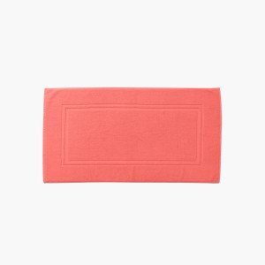 Lola II coral cotton bathmat