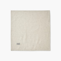Lot de 2 serviettes de table coton et lin Signature Grege