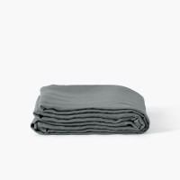 Drap de lit lin lavé Songe kaki cendré