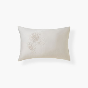 Taie d'oreiller rectangulaire satin de coton Opalys