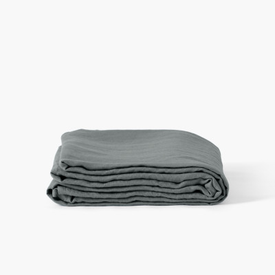 Songe kaki ashed linen sheet
