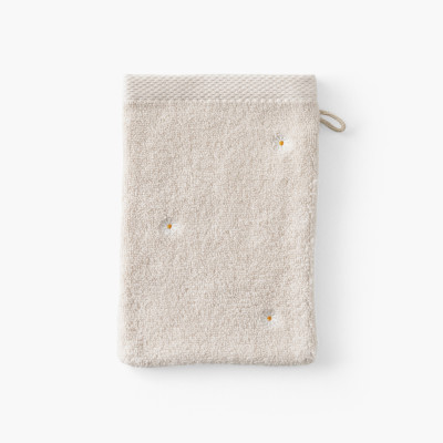 ZEPHIRE washcloth Dune/daisy