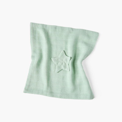 Doudou coton bio Bienvenue amande