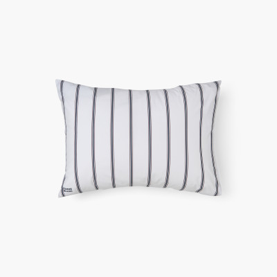 Taie d'oreiller rectangulaire coton Neo marine rayure