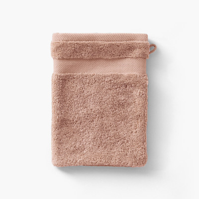 Lola II mocha cotton washcloth