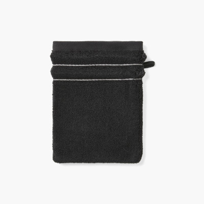 Ikebana graphite cotton washcloth
