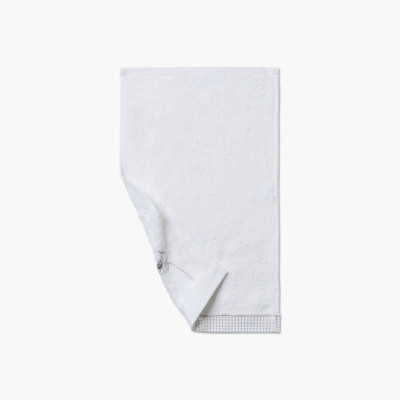 Cotton and bamboo viscose guest towel Ephelia white