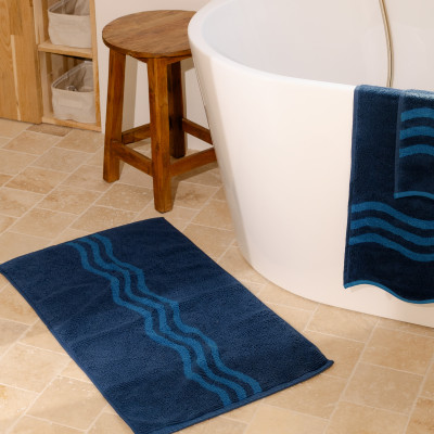 Tapis de bain coton Ondalys