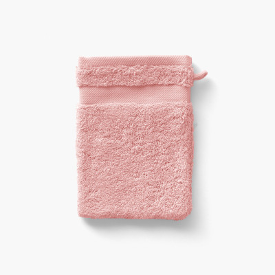 Gant de toilette coton Lola II rose tendre