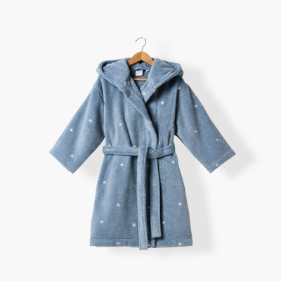 Peignoir enfant coton Zéphire baltique marin
