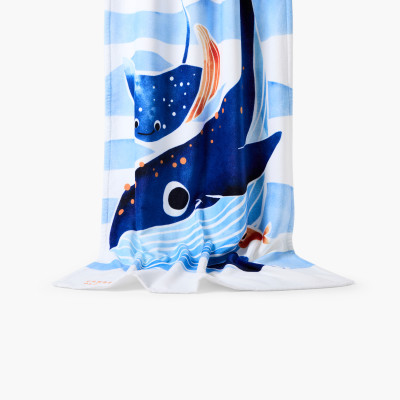 Drap de plage velours de coton Willy enfant