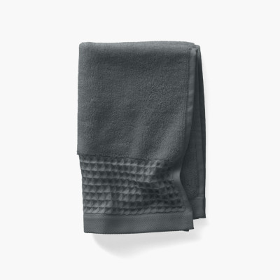 Source Organic Terry Cotton Guest Towel in Charcoal