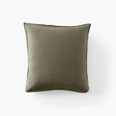 Songe bocage square linen and washed cotton pillowcase