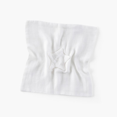 Bienvenue white organic cotton cuddly toy