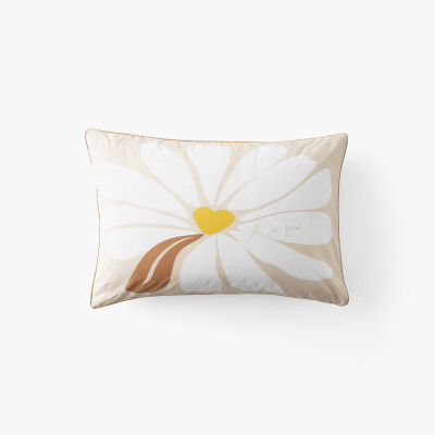 À la folie organic cotton rectangular pillowcase