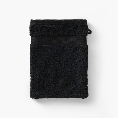 Gant de toilette coton Lola II noir